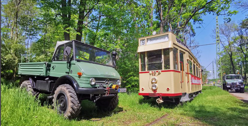 Pfingstreffen der Unimog-Freunde Weserbergland im Hannoverschen Straßenbahn-Museum