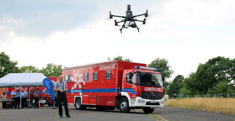 Fünf Drohnen für die Regionsfeuerwehrbereitschaften beschafft