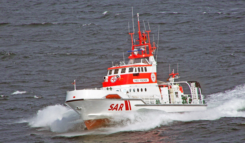 Wattwanderin bei Leuchtturm Westerheversand mit Hubschrauber gerettet