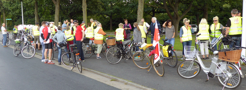 Die Gewerkschaften DGB und ver.di laden in Lehrte zur Radtour ein