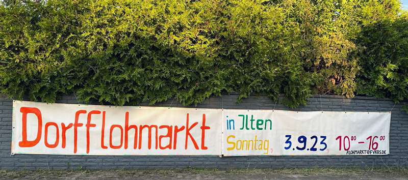 Dorfflohmarkt in Ilten am Sonntag