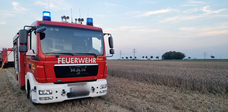 Fünf Einsätze für die Stadtfeuerwehr Sehnde – ein Mähdrescherbrand dabei