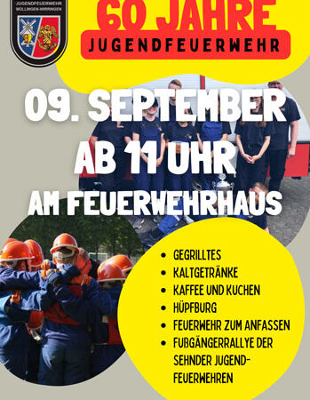 Jugendfeuerwehr Müllingen-Wirringen wird 60 – Fest am Feuerwehrhaus