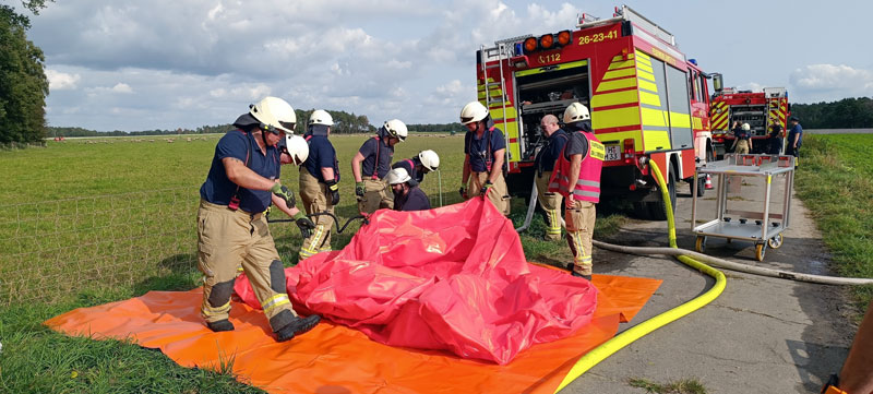 Feuersprung 2023: Übung der Regionsfeuerwehrbereitschaft IV in Weferlingsen