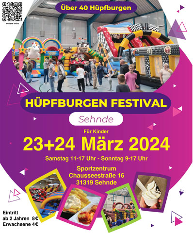 Hüpfburgen-Festival in Sehnde 2024 startet Sonnabend
