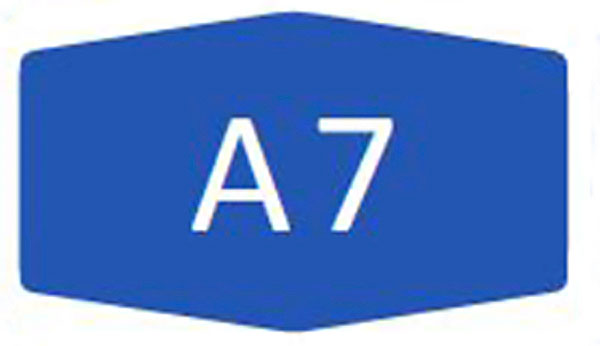 A 7 und A 352 einstreifige Verkehrsführung