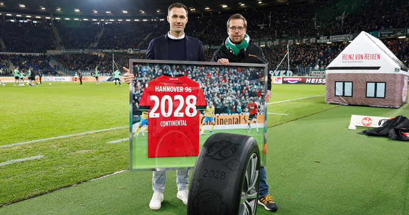 Continental bleibt Exklusiv-Partner von Hannover 96 und der 96-Akademie