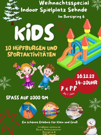 Ereignisreicher Kindernachmittag im neuen Beat Athletikzentrum in Sehnde