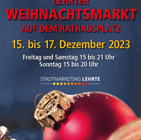 Lehrter Weihnachtsmarkt auf dem Rathausplatz