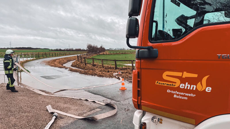 Zwischenstand Unwetterlage in Sehnde am Dienstagmorgen