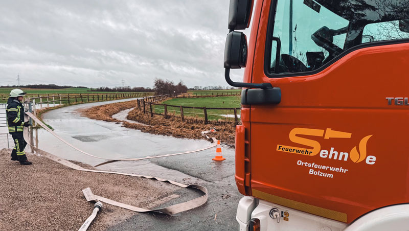 Zwischenstand Unwetterlage in Sehnde am Dienstagmorgen