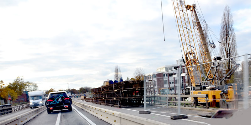 Südschnellwegbau: Ersatzbrücke kreuzt Schützenallee