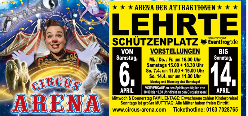 Arena der Attraktionen: Circus der Sonderklasse gastiert in Lehrte