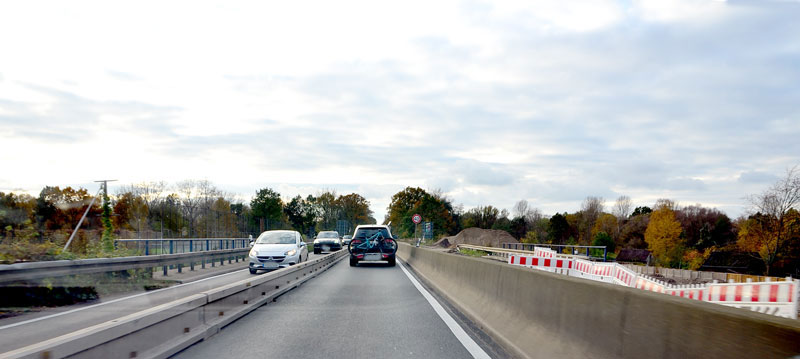 B 65/Südschnellweg wieder gesperrt – Landesbehörde asphaltiert Schadstellen