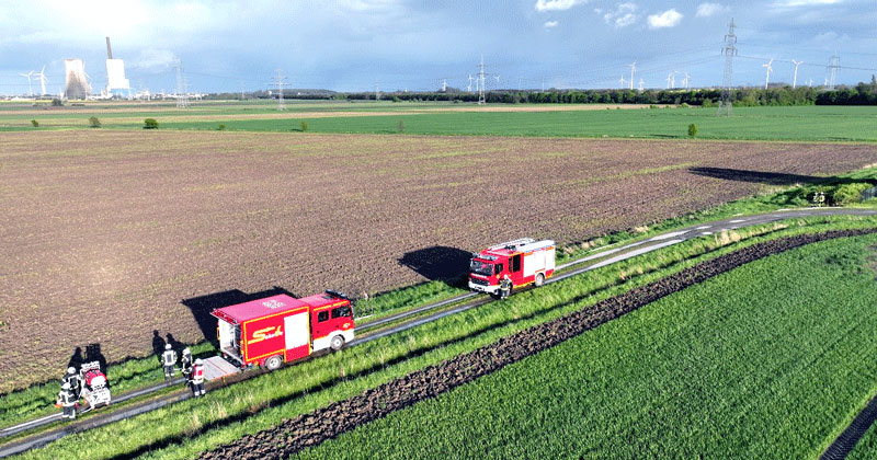 Zweiter Zug der Regionsfeuerwehrbereitschaft IV übt in Dolgen