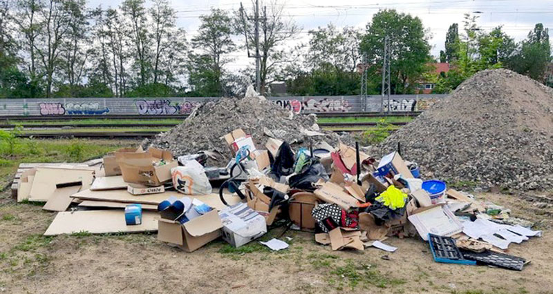 Dumm gelaufen: Müll verrät illegalen Ablader