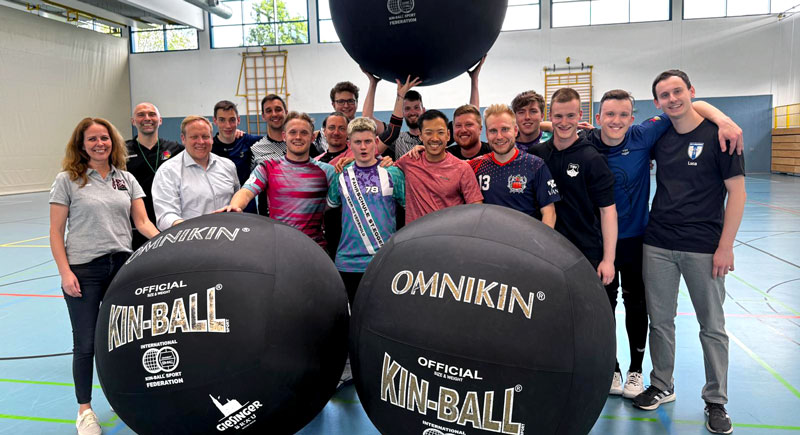 Nationalmannschaft im Kin-Ball zum Trainingslager in Immensen