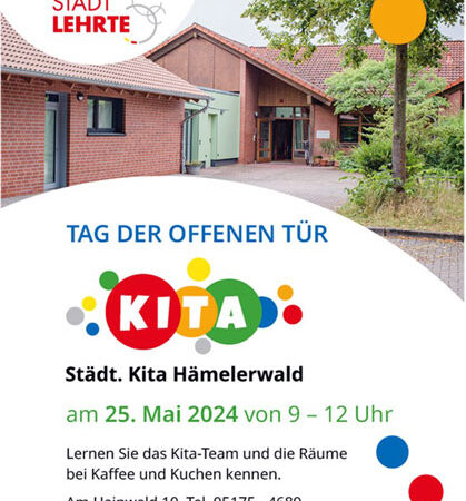 Städtische Kindertagesstätte Hämelerwald lädt ein zum Tag der offenen Tür