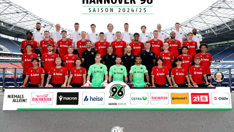 Mannschaftsfoto Hannover 96 – Bright Array-Mbi wohl nach Portugal