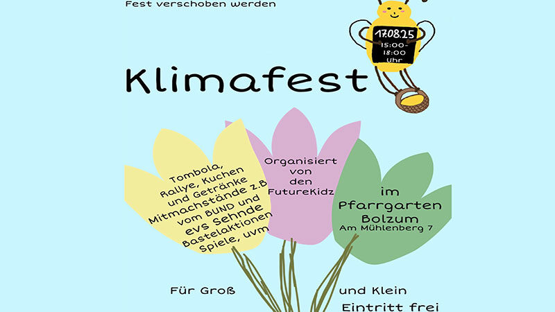 3. Kinder-Klima-Tag in Sehnde-Bolzum – auch Erwachsene eingeladen