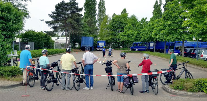 Pedelec-Kurs in Lehrte mit Polizei und Stadtverwaltung