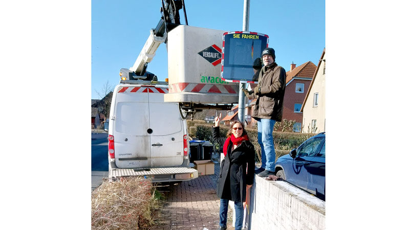 Zweites Geschwindigkeitsmessgerät in Höver aufgestellt