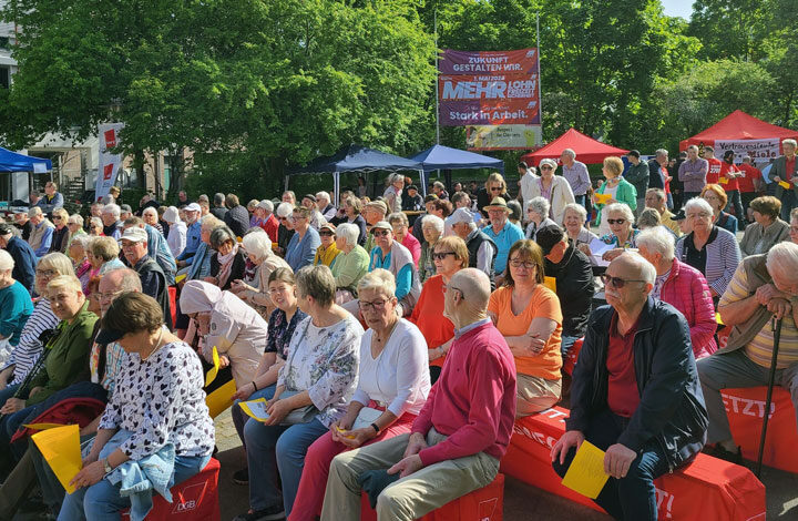 Maifest und -kundgebung des DGB Lehrte mit Bundespräsident a. D. Christian Wulff