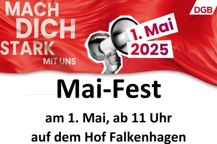 Programmänderung: Maifeier von DGB und SPD auf dem Hof Falkenhagen in Sehnde