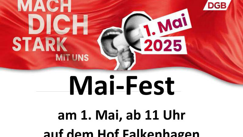 Programmänderung: Maifeier von DGB und SPD auf dem Hof Falkenhagen in Sehnde
