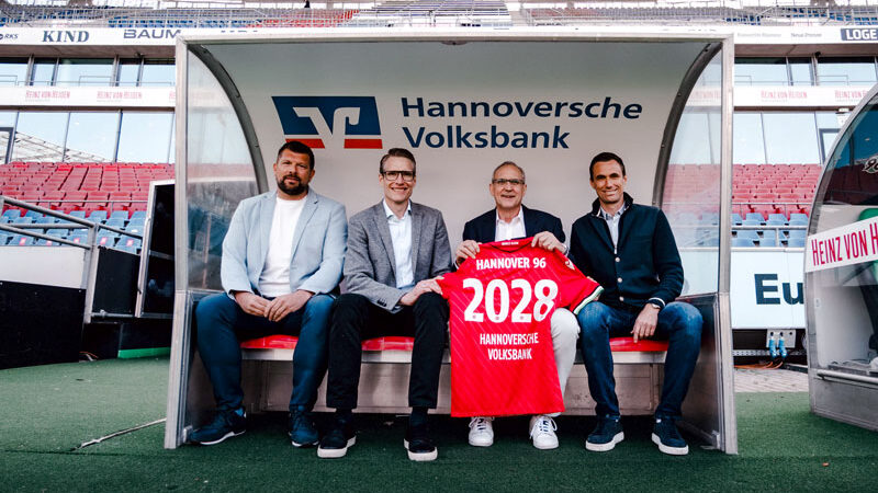Neuer Ärmelpartner bei Hannover 96: Hannoversche Volksbank erstmals auf dem Trikot