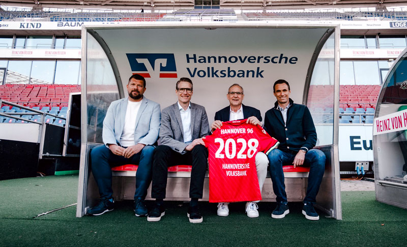 Neuer Ärmelpartner bei Hannover 96: Hannoversche Volksbank erstmals auf dem Trikot