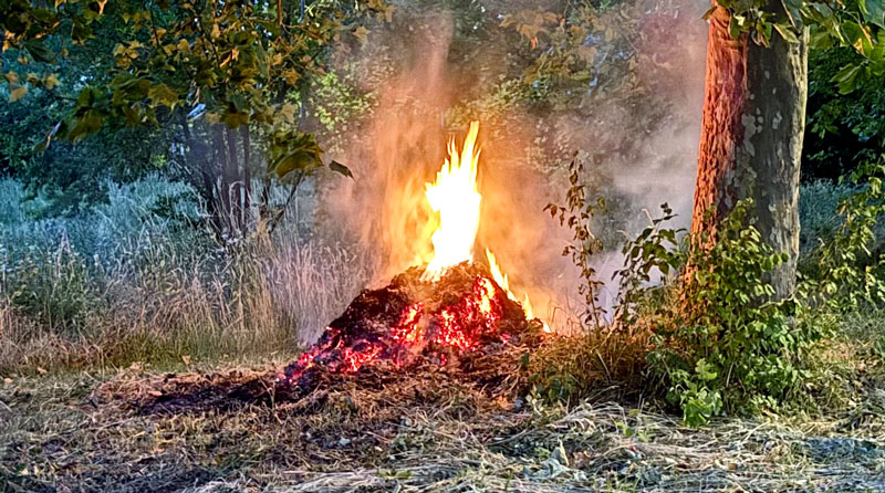 Kleiner Flächenbrand in Sehnde