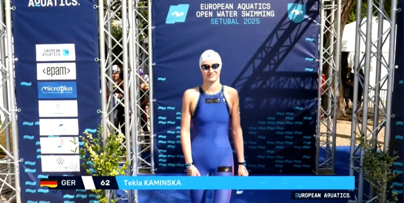 Tekla Kaminska schwimmt in Portugal unter die Top 17 in Europa