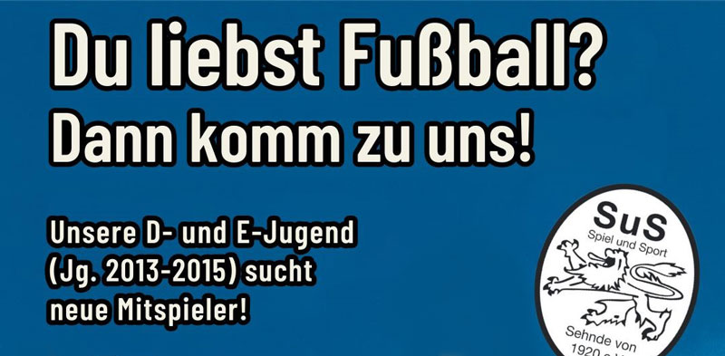 SuS Sehnde von 1920 sucht Trainer und Spieler als Verstärkung