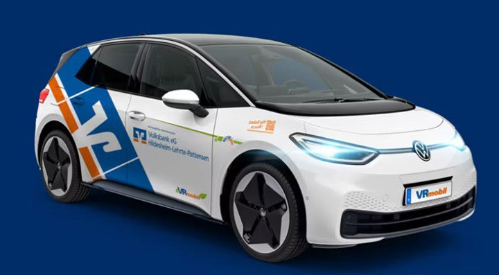 Volksbank Hildesheim-Lehrte-Pattensen vergibt ein eVRmobil im Leasingmodell