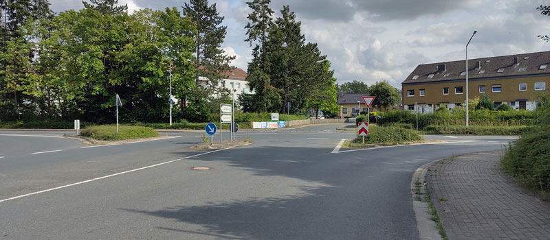 Sperrungen der B 65 in Sehnde am Borsigring
