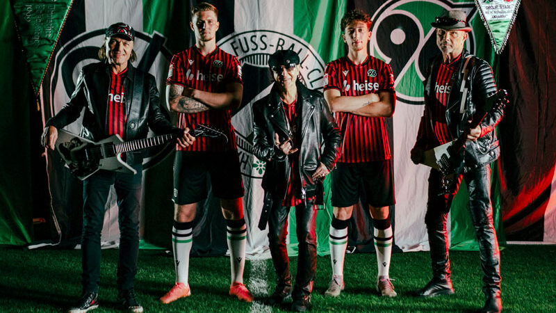 Scorpions und Hannover 96 präsentieren neues Heimtrikot 2025/26