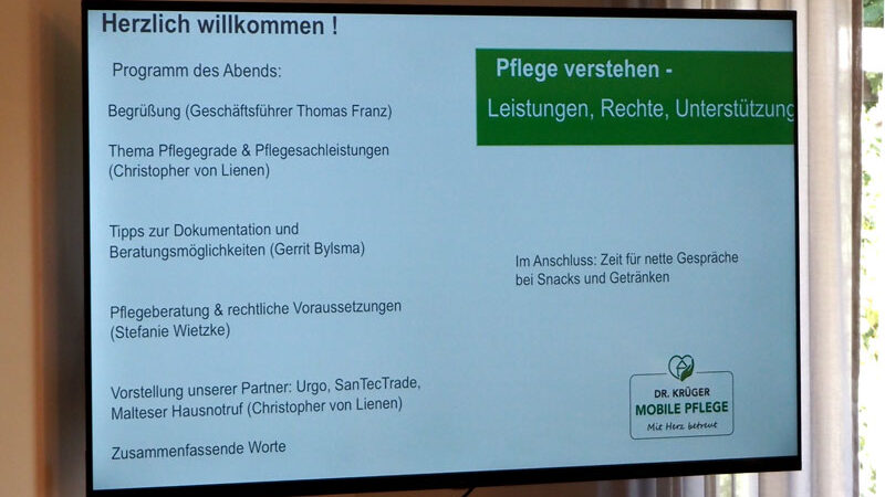 Großes Interesse an Informationen zur Pflege beim Info-Abend in Wassel