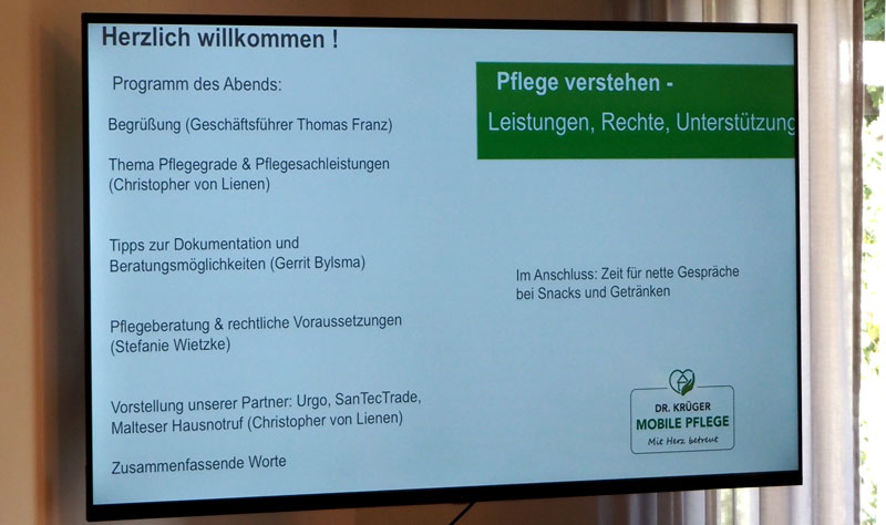 Großes Interesse an Informationen zur Pflege beim Info-Abend in Wassel