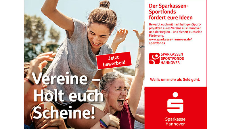 Starkes erstes Halbjahr: Sparkasse Hannover investiert über 1,2 Millionen Euro in das Gemeinwohl