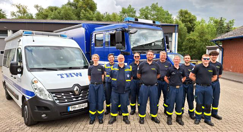 Einsatz des THW Lehrte beim Waldbrand in Sachsen