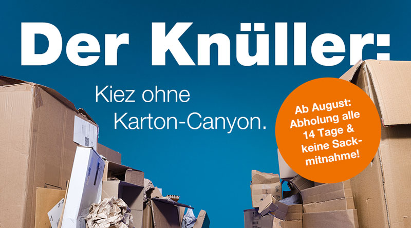 „Der Knüller“: Sackloses Eintüten – die Altpapiertonne sorgt für mehr Klimaschutz