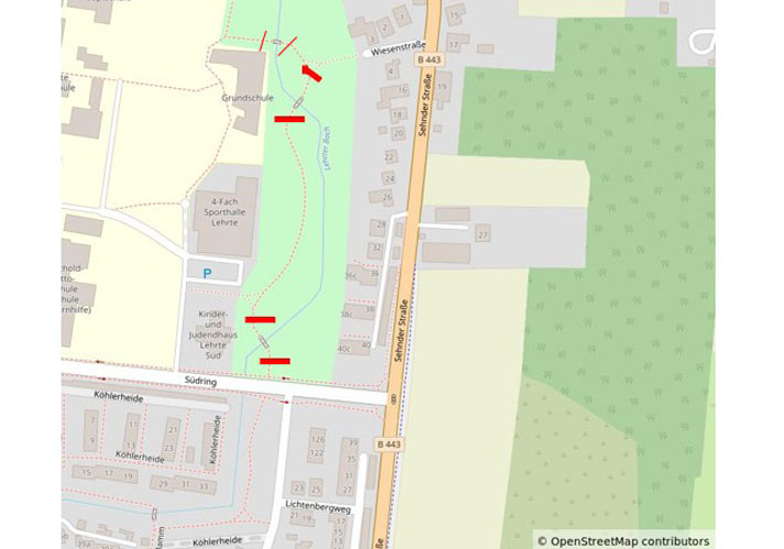 Sanierung der Brücken auf dem Alten Bahndamm in Lehrte
