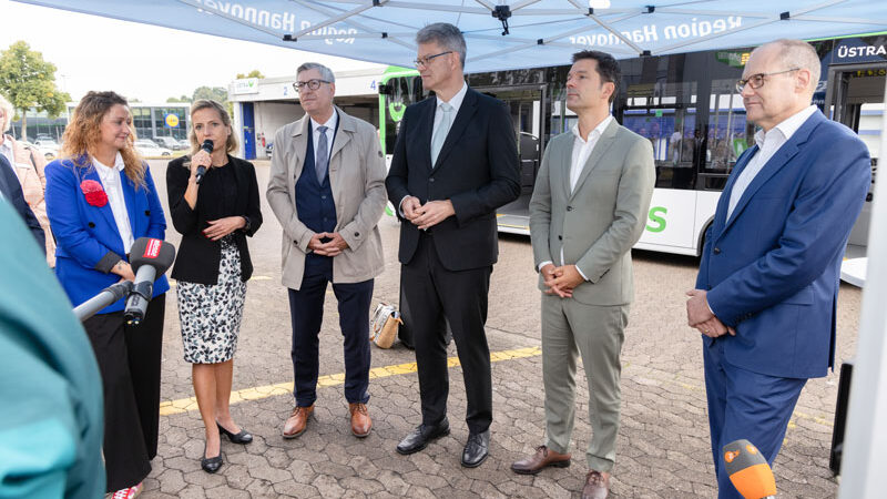 Testbetrieb des autonomen Linienbusses albus in Burgdorf