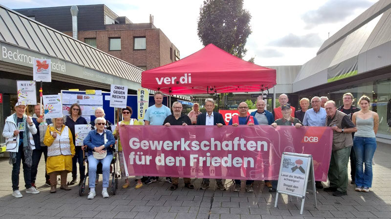 Antikriegstag des DGB in Lehrte: Gemeinsam ein starkes Zeichen für den Frieden