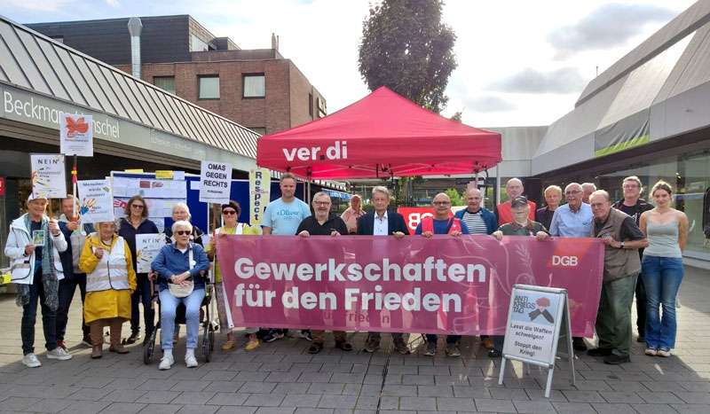 Antikriegstag des DGB in Lehrte: Gemeinsam ein starkes Zeichen für den Frieden
