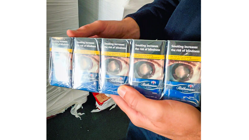 Zigaretten statt Handläufe: Zoll stellt 5,6 Millionen unversteuerte Zigaretten sicher