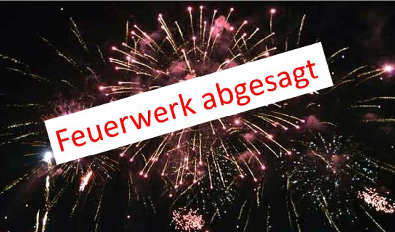 Feuerwerkerausbildung abgesagt – Sturm verhindert Feuerwerk