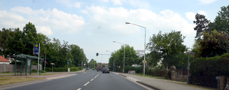 Straßensanierung der Waldstraße in Sehnde im Oktober