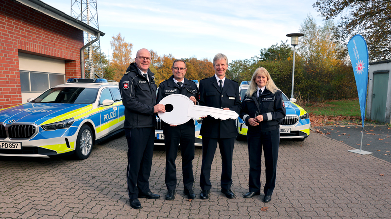 Drei neue Streifenwagen für die Autobahnpolizei in Garbsen
